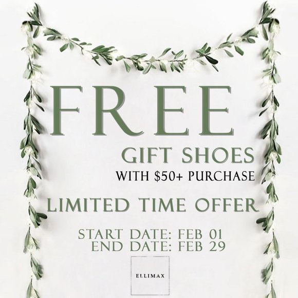 β¨π ENDED FREE Gift Shoes with $50+ Purchase πβ¨ - Picture 1 of 1